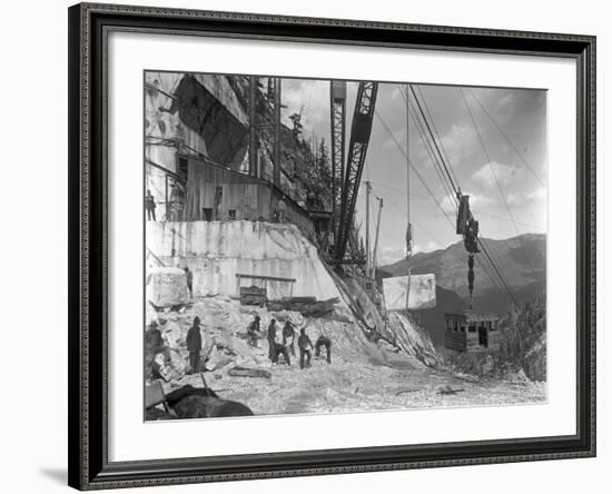 Yule Quarry - Crane and Power House Facilities of the Yule Marble Co., Near the Head of Yule…-George Lytle Beam-Framed Photographic Print