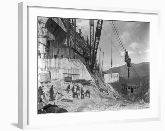 Yule Quarry - Crane and Power House Facilities of the Yule Marble Co., Near the Head of Yule…-George Lytle Beam-Framed Photographic Print