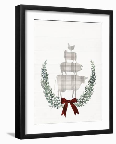 Yuletide Animals I-null-Framed Art Print