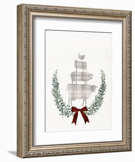 Yuletide Animals I-null-Framed Premium Giclee Print