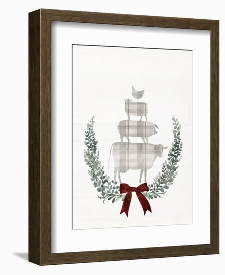 Yuletide Animals I-null-Framed Premium Giclee Print