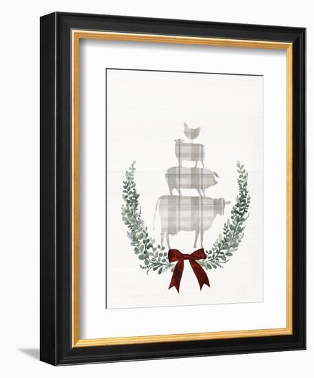 Yuletide Animals I-null-Framed Premium Giclee Print