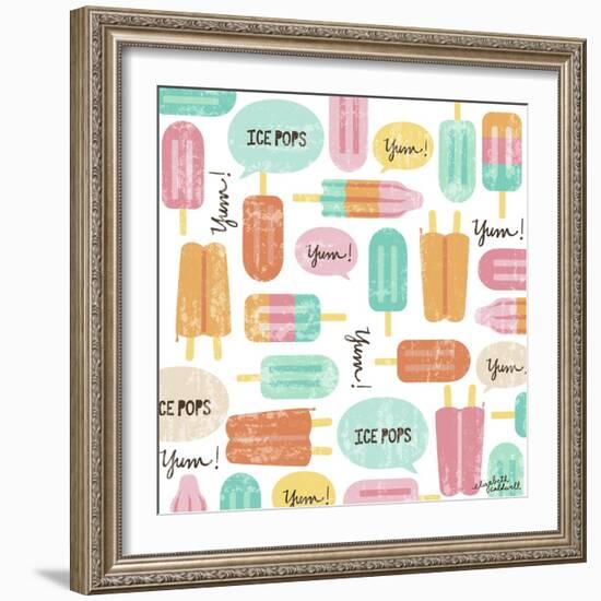 Yum Ice Pops-Elizabeth Caldwell-Framed Giclee Print