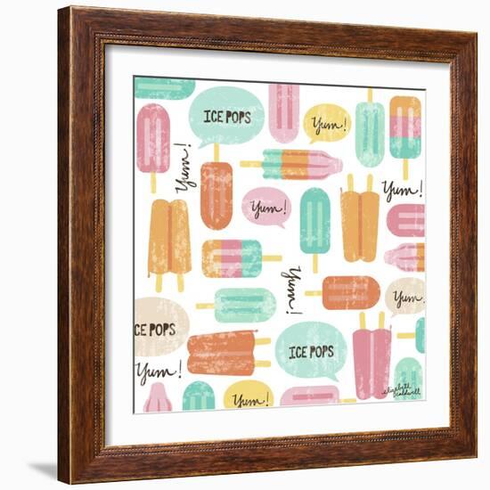 Yum Ice Pops-Elizabeth Caldwell-Framed Giclee Print