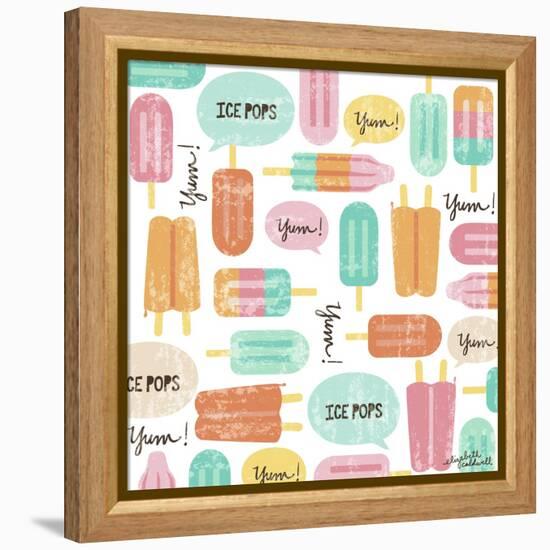 Yum Ice Pops-Elizabeth Caldwell-Framed Premier Image Canvas