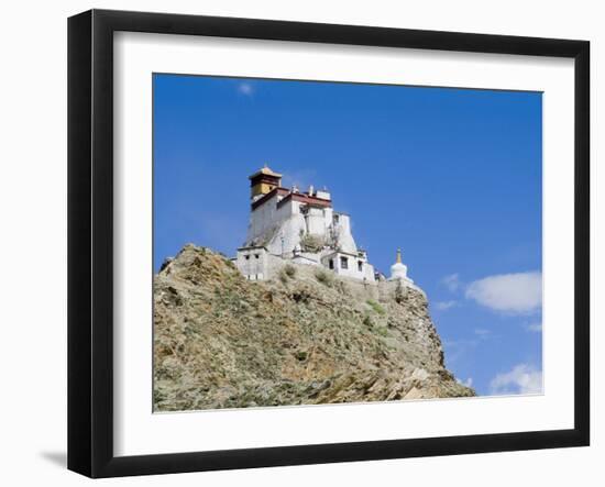 Yumbulagung Castle, Restored Version of the Region's Oldest Building, Tibet, China-Ethel Davies-Framed Photographic Print