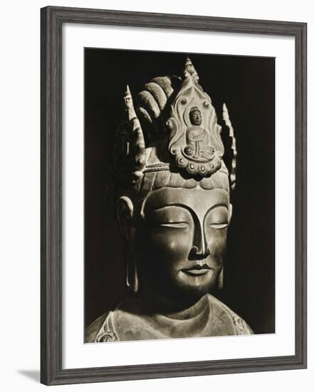 Yumechigai Kannon from the Early Nara Period, Horyuji, Nara, Japan, 1950-null-Framed Photographic Print