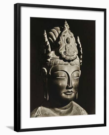 Yumechigai Kannon from the Early Nara Period, Horyuji, Nara, Japan, 1950-null-Framed Photographic Print