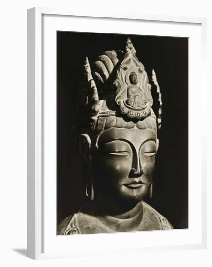 Yumechigai Kannon from the Early Nara Period, Horyuji, Nara, Japan, 1950-null-Framed Photographic Print