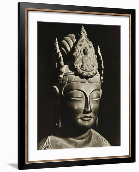 Yumechigai Kannon from the Early Nara Period, Horyuji, Nara, Japan, 1950-null-Framed Photographic Print