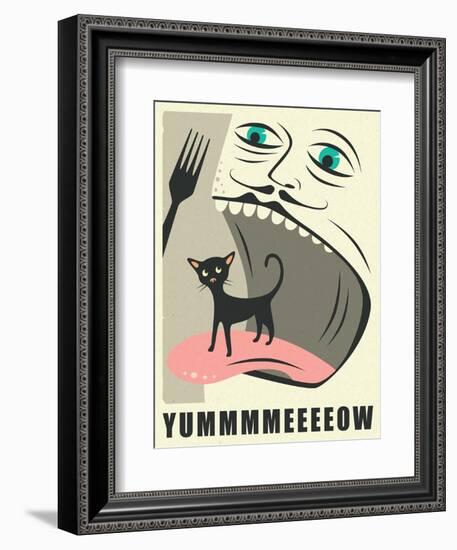 Yummeeow-Jazzberry Blue-Framed Art Print