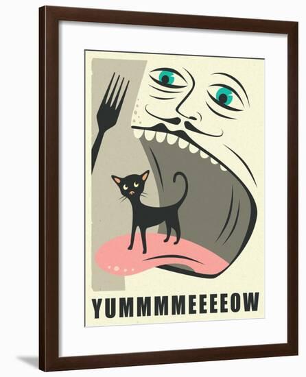 Yummeeow-Jazzberry Blue-Framed Art Print