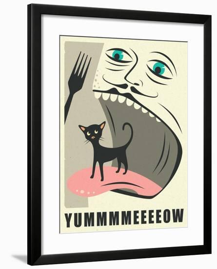 Yummeeow-Jazzberry Blue-Framed Art Print