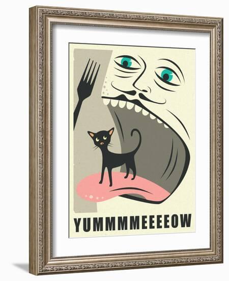 Yummeeow-Jazzberry Blue-Framed Art Print