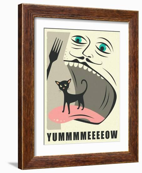 Yummeeow-Jazzberry Blue-Framed Art Print