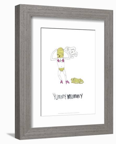 Yummy Mummy - Tom Cronin Doodles Cartoon Print-Tom Cronin-Framed Giclee Print