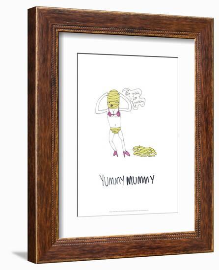 Yummy Mummy - Tom Cronin Doodles Cartoon Print-Tom Cronin-Framed Giclee Print