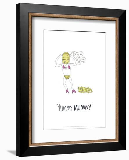 Yummy Mummy - Tom Cronin Doodles Cartoon Print-Tom Cronin-Framed Giclee Print