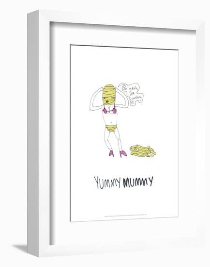 Yummy Mummy - Tom Cronin Doodles Cartoon Print-Tom Cronin-Framed Giclee Print