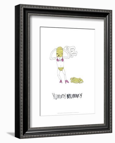 Yummy Mummy - Tom Cronin Doodles Cartoon Print-Tom Cronin-Framed Giclee Print