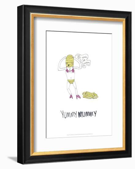 Yummy Mummy - Tom Cronin Doodles Cartoon Print-Tom Cronin-Framed Giclee Print