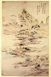 The Enjoyment of the Fisherman in the Water Village-Yun Shouping-Giclee Print