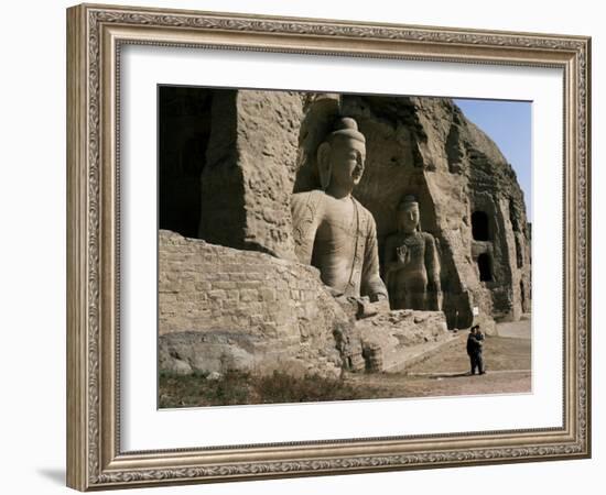 Yungang Buddhist Caves, Unesco World Heritage Site, Datong, Shanxi, China-Occidor Ltd-Framed Photographic Print