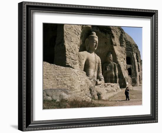 Yungang Buddhist Caves, Unesco World Heritage Site, Datong, Shanxi, China-Occidor Ltd-Framed Photographic Print