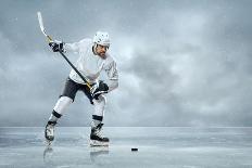 Ice Hockey Player on the Ice-yuran-78-Photographic Print
