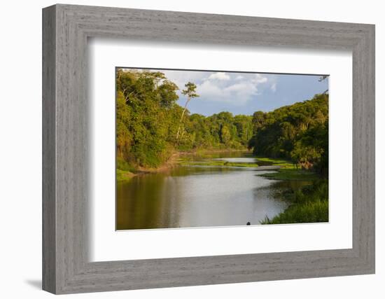 Yurapa River, a Tributary of the Ucayali River, Amazon Basin, Peru-Mallorie Ostrowitz-Framed Photographic Print