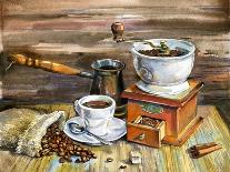 Coffee Still Life-yurchak alevtina-Stretched Canvas