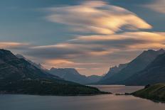 Canada, Alberta, Waterton Lakes National Park. Sunset over Waterton Lake.-Yuri Choufour-Photographic Print
