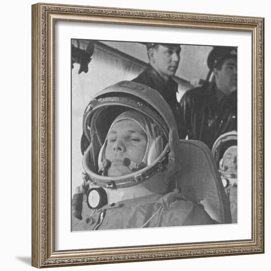 Yuri Gagarin before His Historic 108-Minute Orbital Flight of April 12, 1961-null-Framed Photo