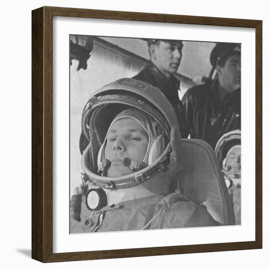 Yuri Gagarin before His Historic 108-Minute Orbital Flight of April 12, 1961-null-Framed Photo