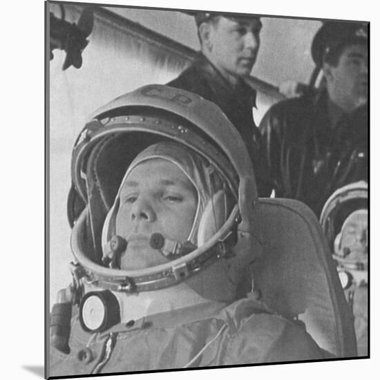 Yuri Gagarin before His Historic 108-Minute Orbital Flight of April 12, 1961-null-Mounted Photo