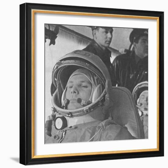 Yuri Gagarin before His Historic 108-Minute Orbital Flight of April 12, 1961-null-Framed Photo