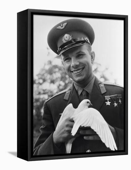 Yuri Gagarin, Russian Cosmonaut, C1963-C1964-null-Framed Premier Image Canvas