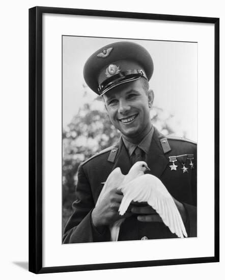 Yuri Gagarin, Russian Cosmonaut, C1963-C1964-null-Framed Photographic Print