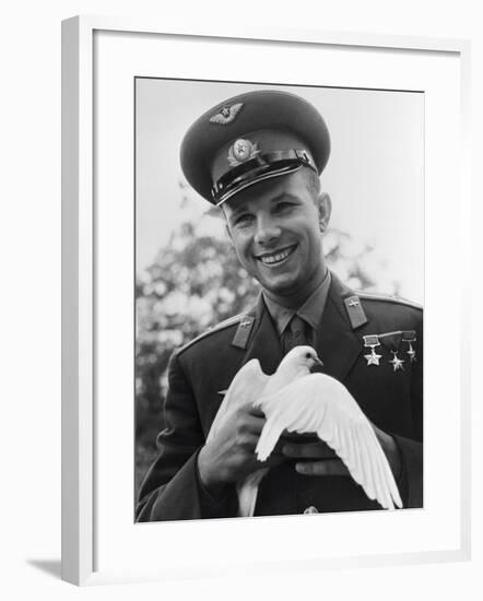 Yuri Gagarin, Russian Cosmonaut, C1963-C1964-null-Framed Photographic Print