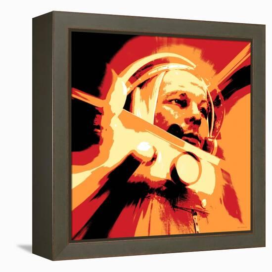 Yuri Gagarin, Soviet Cosmonaut, Artwork-Detlev Van Ravenswaay-Framed Premier Image Canvas