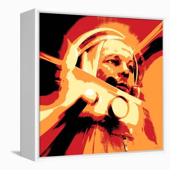 Yuri Gagarin, Soviet Cosmonaut, Artwork-Detlev Van Ravenswaay-Framed Premier Image Canvas