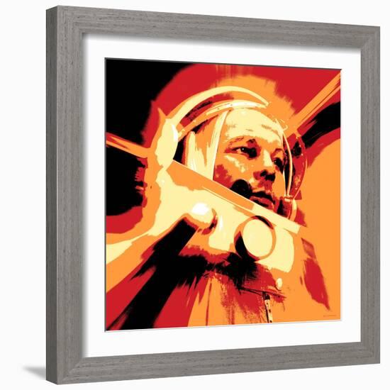 Yuri Gagarin, Soviet Cosmonaut, Artwork-Detlev Van Ravenswaay-Framed Premium Photographic Print