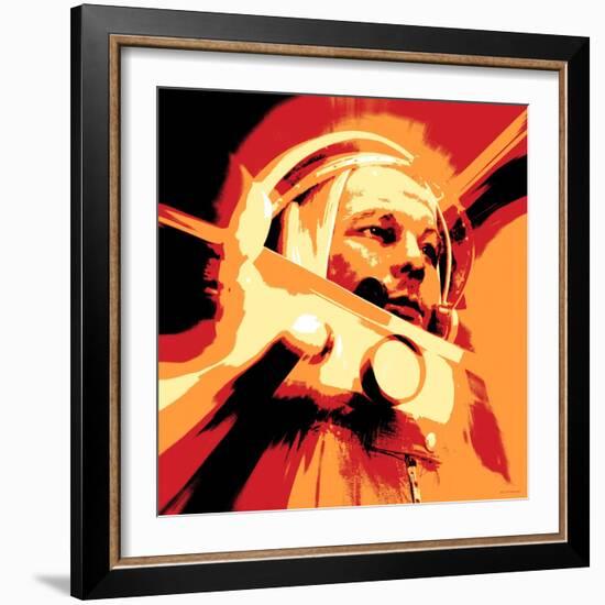 Yuri Gagarin, Soviet Cosmonaut, Artwork-Detlev Van Ravenswaay-Framed Premium Photographic Print