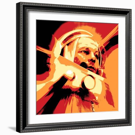 Yuri Gagarin, Soviet Cosmonaut, Artwork-Detlev Van Ravenswaay-Framed Premium Photographic Print