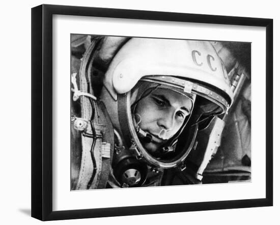 Yuri Gagarin, Soviet Cosmonaut-Science Source-Framed Giclee Print