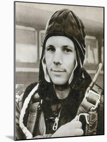 Yuri Gagarin, Soviet Cosmonaut-Science Source-Mounted Giclee Print