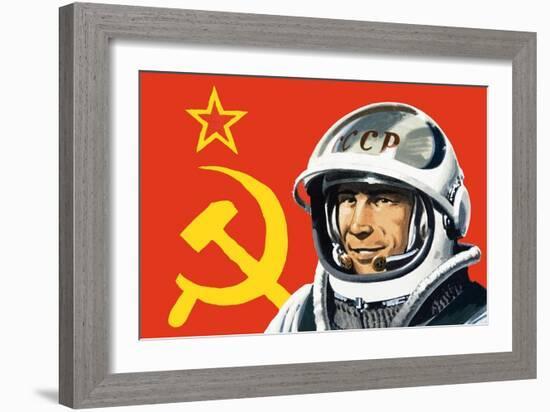 Yuri Gagarin-Wilf Hardy-Framed Giclee Print