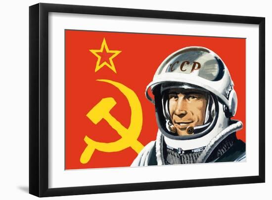 Yuri Gagarin-Wilf Hardy-Framed Giclee Print