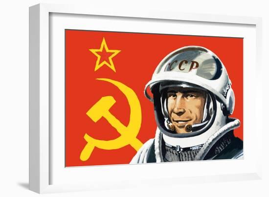 Yuri Gagarin-Wilf Hardy-Framed Giclee Print