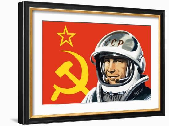 Yuri Gagarin-Wilf Hardy-Framed Giclee Print